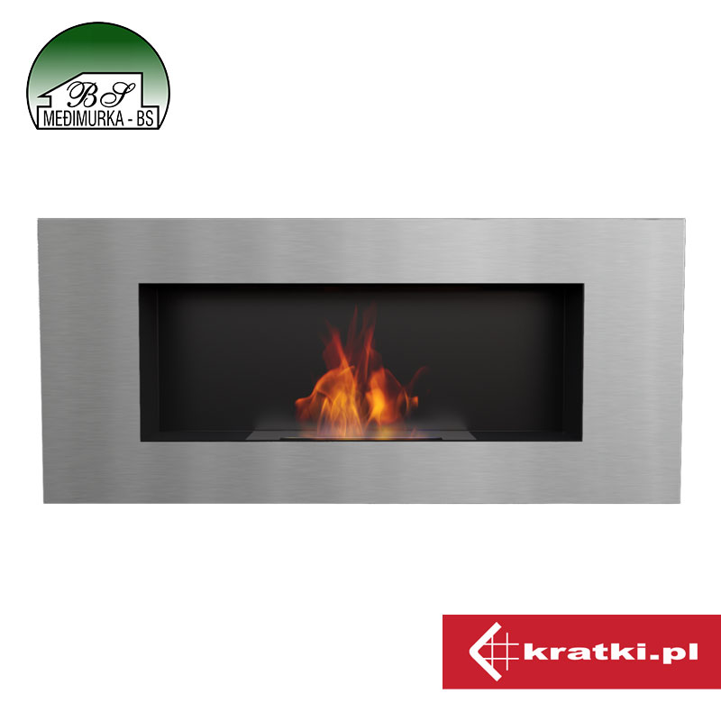 DELTA 2 CZARNY SZLIF bio kamin