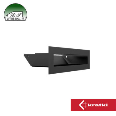 Ventilacijska rešetka ravna LUFT 6 45S crna