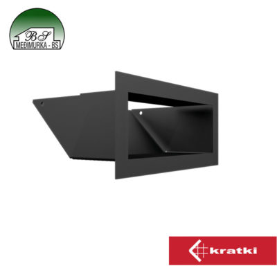 Ventilacijska rešetka ravna LUFT 9 45S crna