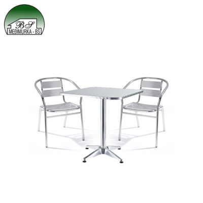 Aluminijski stol i stolice