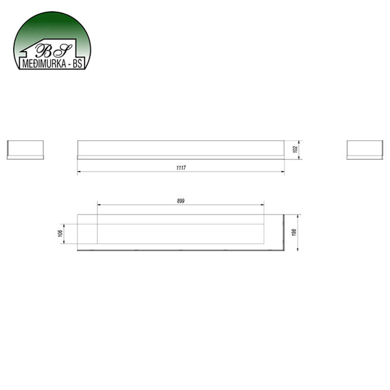 DELTA P/1200 staklo za biokamine