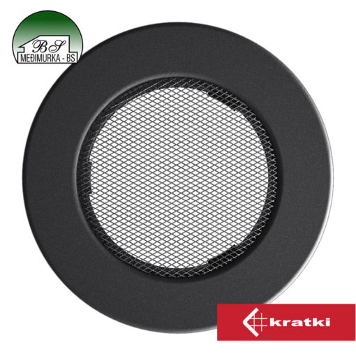Ventilacijske okrugle rešetke - fi100 grafitne