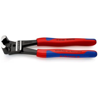 Knipex kliješta za rezanje ravna visoke poluge plastificirana crna atramentirana 200 mm (61 02 200)