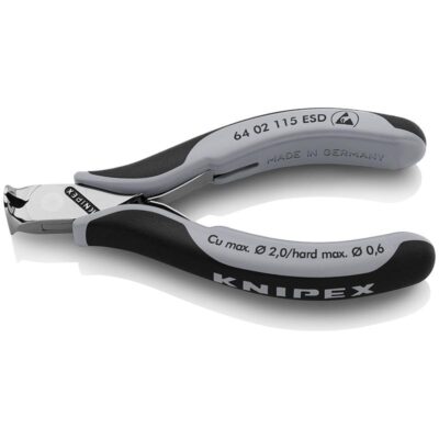 Knipex kliješta za elektroniku ESD s višekomponentnim ručkama 115 mm (64 02 115 ESD)