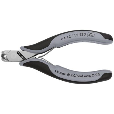 Knipex kliješta za elektroniku ESD s višekomponentnim ručkama 115 mm (64 12 115 ESD)