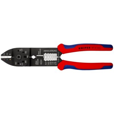Knipex kliješta za prešanje s višekomponentnim drškama, crno lakirane 230 mm (97 21 215)