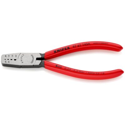 Knipex kliješta za prešanje žičnih navlaka plastificirane 145 mm (97 61 145 A)