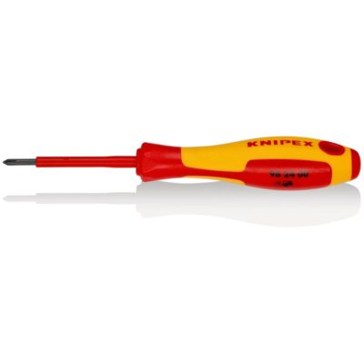 Knipex odvijač za Phillips vijke s izoliranom višekomponentnom drškom, VDE testiran, brušen 162 mm (98 24 00)