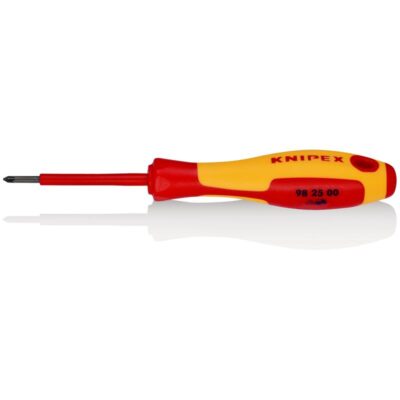 Knipex odvijač za pozidriv vijke s izoliranom višekomponentnom drškom, VDE testiran, brušen 162 mm (98 25 00)