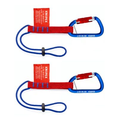 KNIPEX komplet sustava osigurača s 2 adapterske petlje i karabinerom